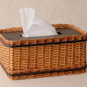 Premium Wicker & Wood Tissue Boxes