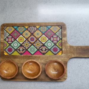 Dip & Delight Tray with 3 bowl