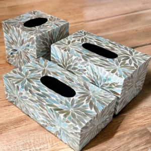 Mother of Pearl Tissue Box
