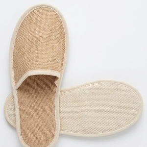 Jute Slippers Non Slip Closed-Toe Style